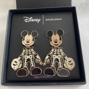 Brand New - Disney x BAUBLEBAR - Halloween Earrings - Skeleton Mickey!